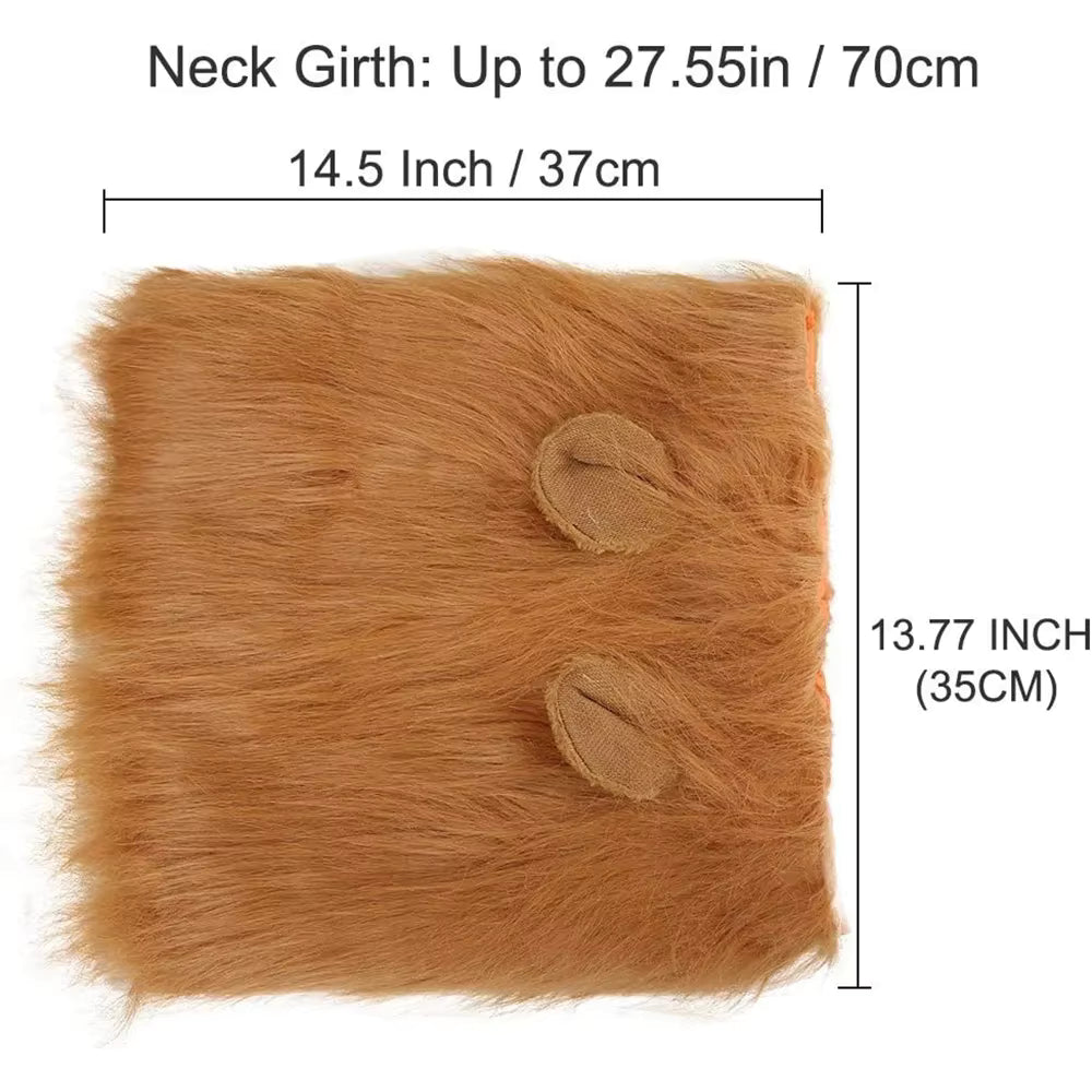 Halloween Lion Mane Hood for Dogs